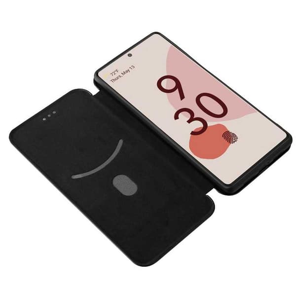 Google Pixel 6 Pro Flipfodral Kortfack CarbonDreams Svart