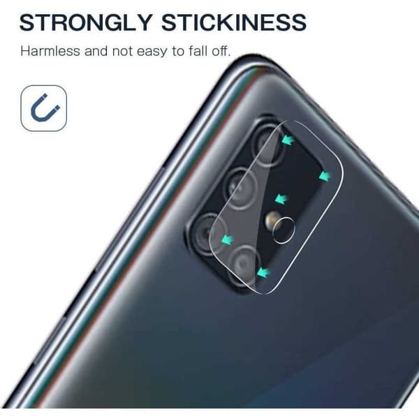 2-PACK Samsung A41 Kamera Linsskydd Transparent