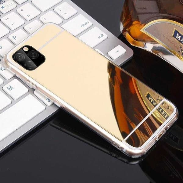 iPhone 13 Elegant Stötdämpande Spegelskal TPU Guld