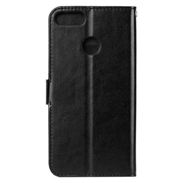 Google Pixel 3a -lompakkokotelo, PU-nahka, 4 osastoa Black