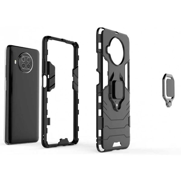Xiaomi Mi 10T Lite iskunkestävä kotelo rengaspidikkeellä ThinArmor Black
