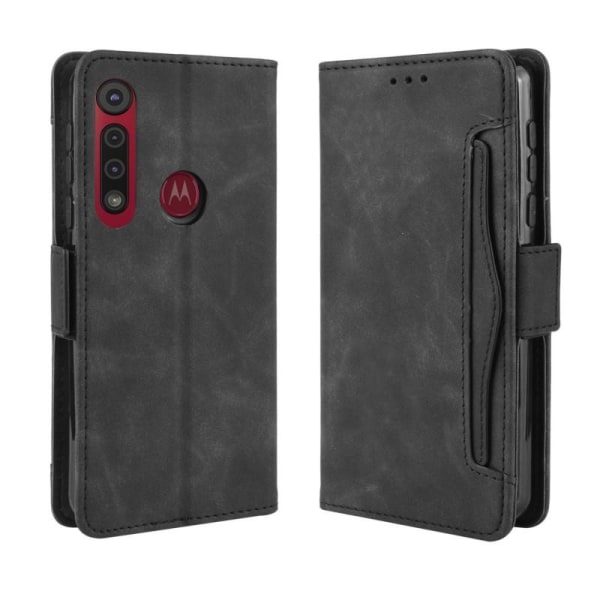 Motorola One Macro Wallet Case PU Leather 6-POCKET Winston V3 Black