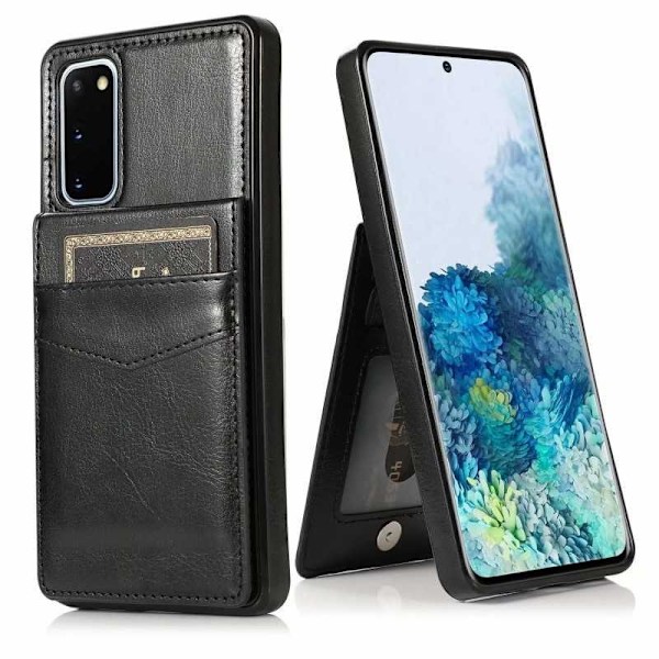 Samsung S20 Mobile Cover Card Holder 5-SLOT Retro V3 Brun