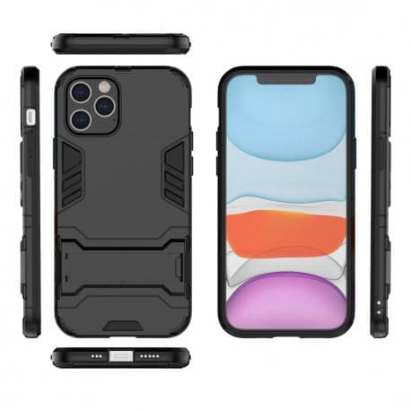 iPhone 12 Pro Stöttåligt Skal med Kickstand ThinArmor® Svart