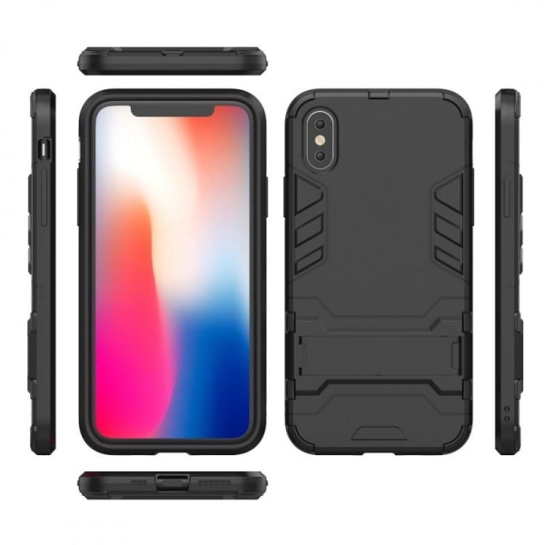 iPhone XS Iskunkestävä kotelo, jossa Kickstand ThinArmor Black