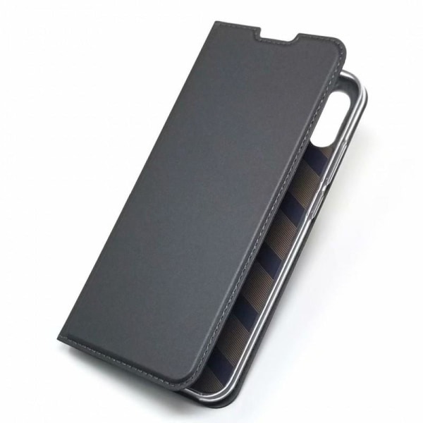 Huawei Y6s Exclusive Flip Case Smooth-kortspor Black