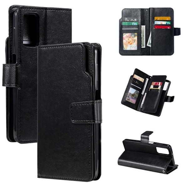 Samsung A33 5G praktisk pung-etui med 12-bakker Array V4 Black