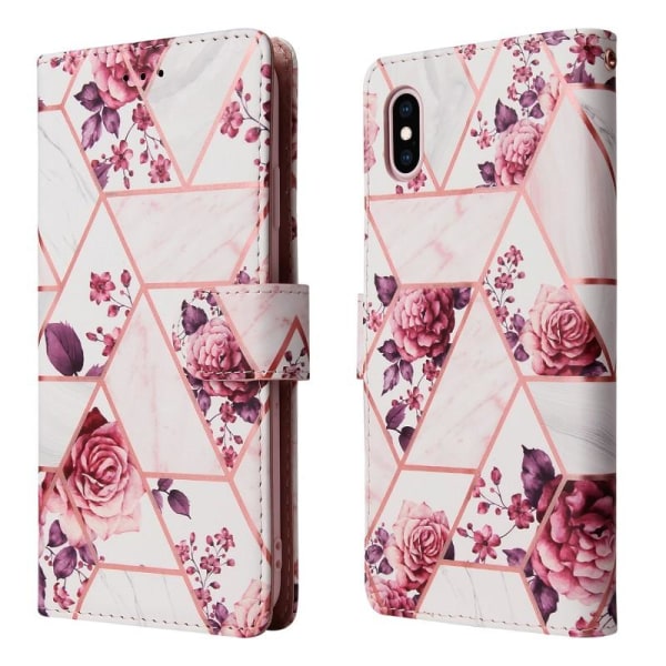 iPhone XS Max Trendy Pung-etui Sparkle 4-RUMMET Pink