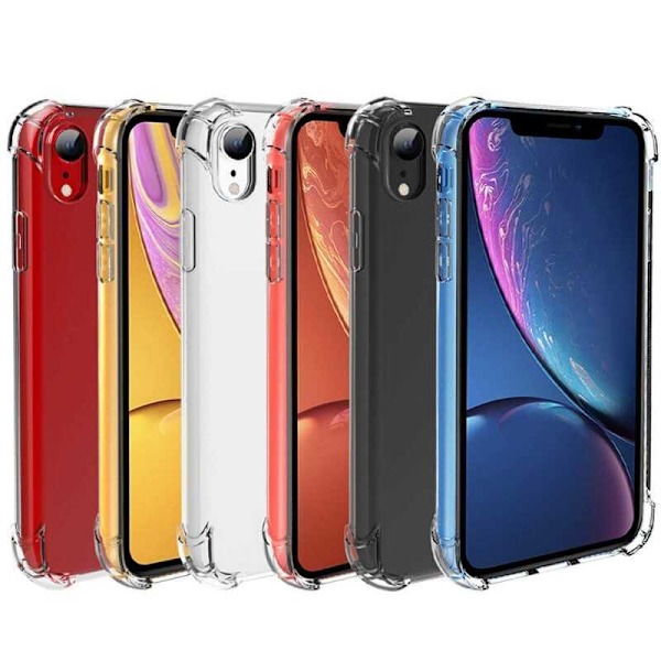 iPhone XR Iskunvaimennus Silikoni Shell Iskunvaimennin Transparent