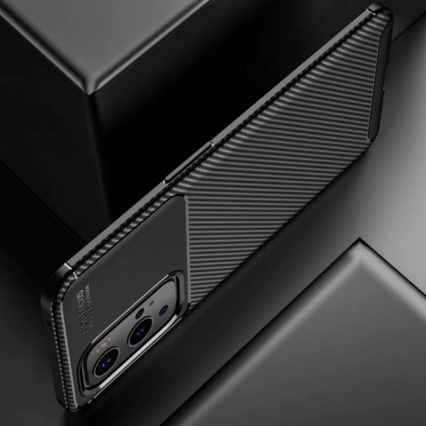 OnePlus 9 Pro Iskunkestävä ohut kansi FullCarbon V4 Black