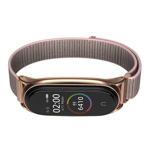 Urheilullinen käsivarsinauha Nylon Mi Band 7/7 NFC Rosenguld