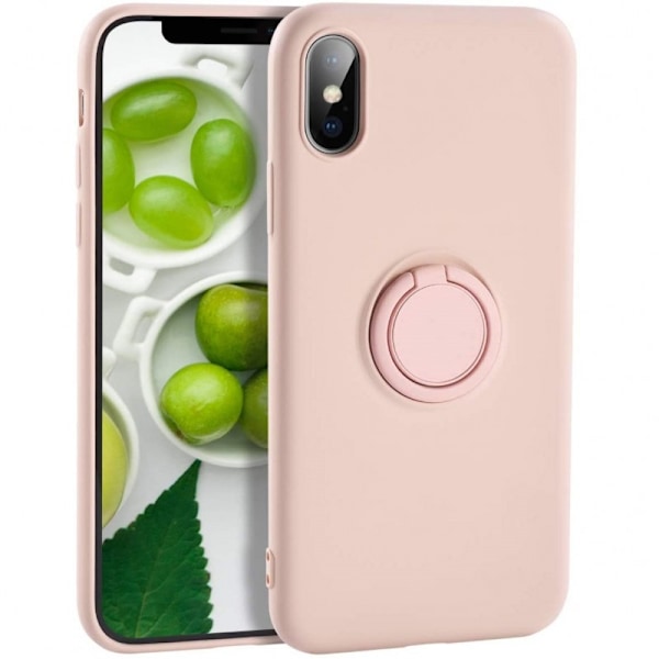 iPhone XS Max iskunkestävä kotelo CamShield-renkaan pidikkeellä Rosa