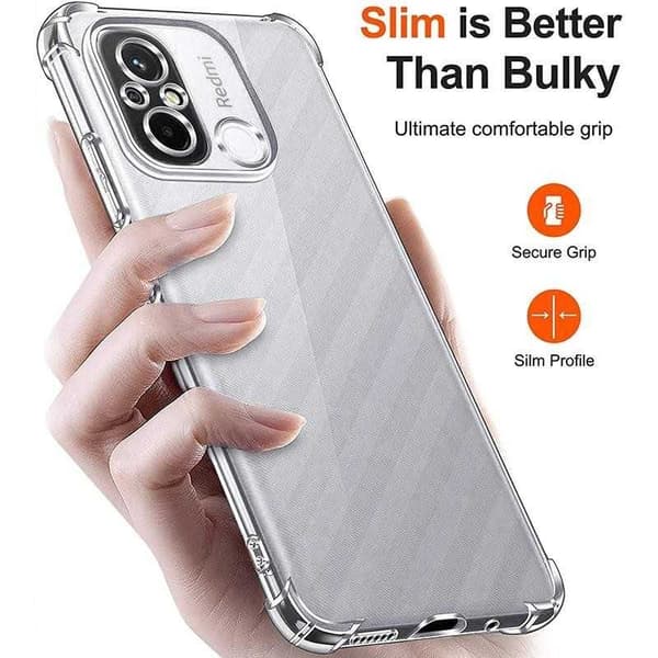 Redmi Note 12 4G iskuja vaimentava silikonikotelo Shockr Transparent