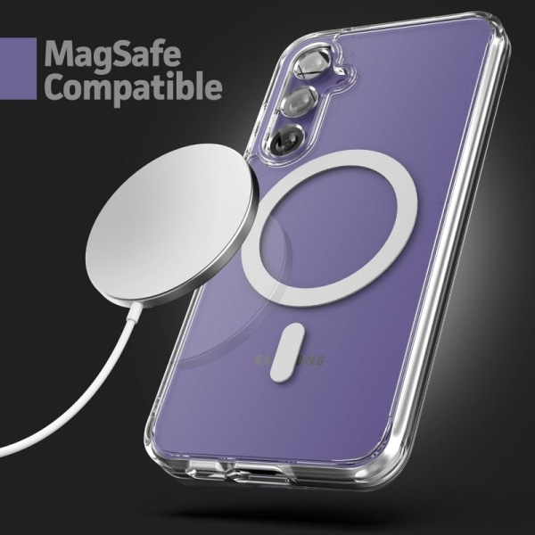 Samsung S23 FE Transparent Stötdämpande Skal MagSafe-Kompatibelt Transparent