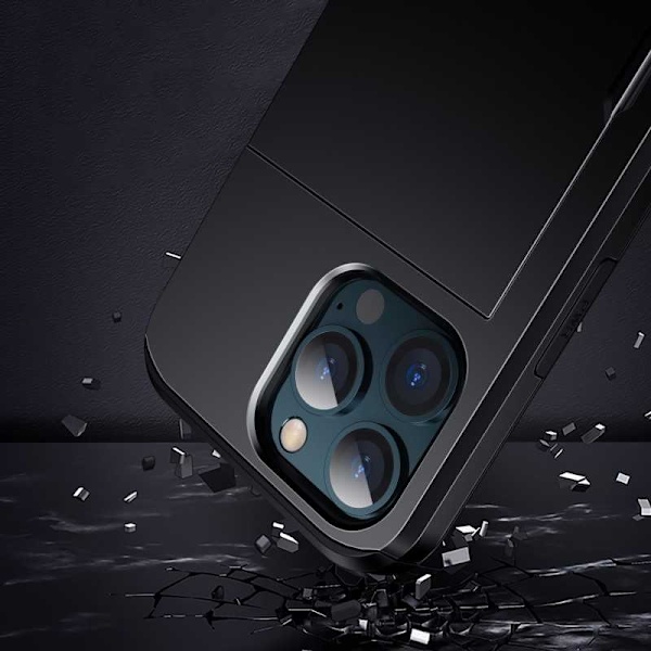 iPhone 13 Pro Max stødsikkert dækselkortrum StreetWise - Sort Black