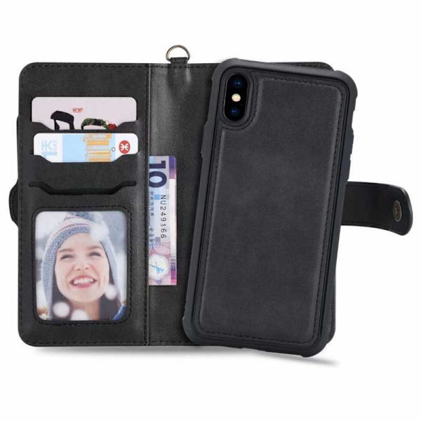 iPhone XS Max Praktiskt Fodral med Magnetskal 6-Fack Winston V2 Svart