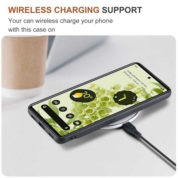 8-SLOT Google Pixel 6 stødsikkert dæksel med magnetisk kortholder DG.MING Afmonter Black