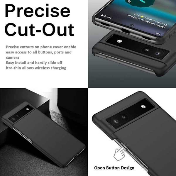Google Pixel 8 Pro Ultra-ohut kumipinnoitettu Mattavärinen Basic V2