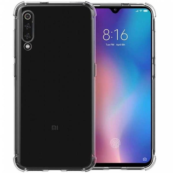 Xiaomi Mi 9 Iskunvaimennus Silikoni Shell Shockr Transparent