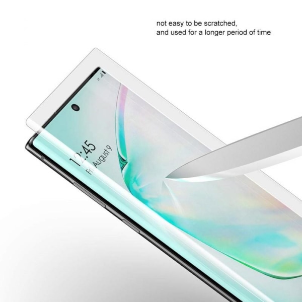 Samsung Note 10 Plus 3D Heltäckande PET-Skärmskydd Transparent