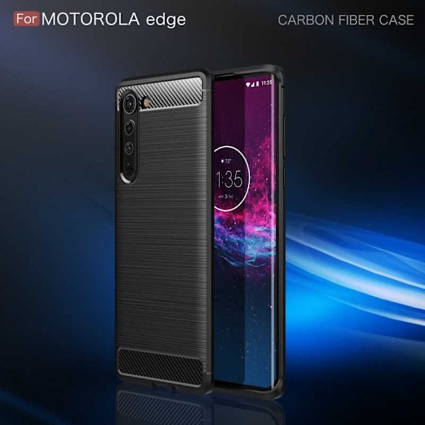 Motorola Moto Edge Shockproof Shell SlimCarbon Black