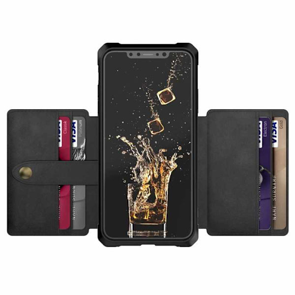 iPhone XS Max Stöttåligt Premium Skal 11-FACK Solid V4 Svart