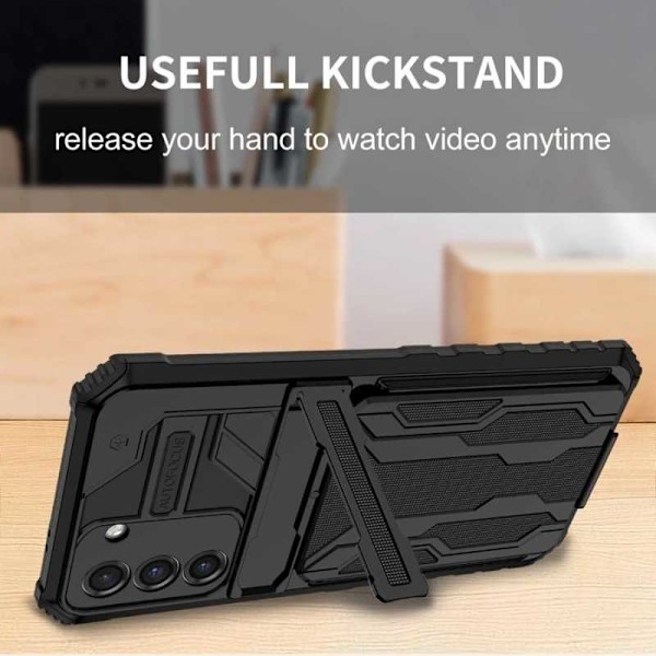 Samsung S23 Plus Stöttåligt Skal Kickstand & Kortfack ThinArmor V3