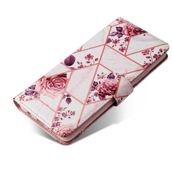 Samsung A12 5G Trendikäs lompakkokotelo Sparkle 4-FACK Pink