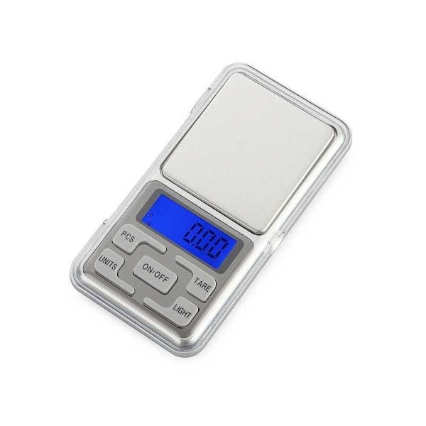 Digital vægt i lommeformat 0,01g / 500g Clean steel