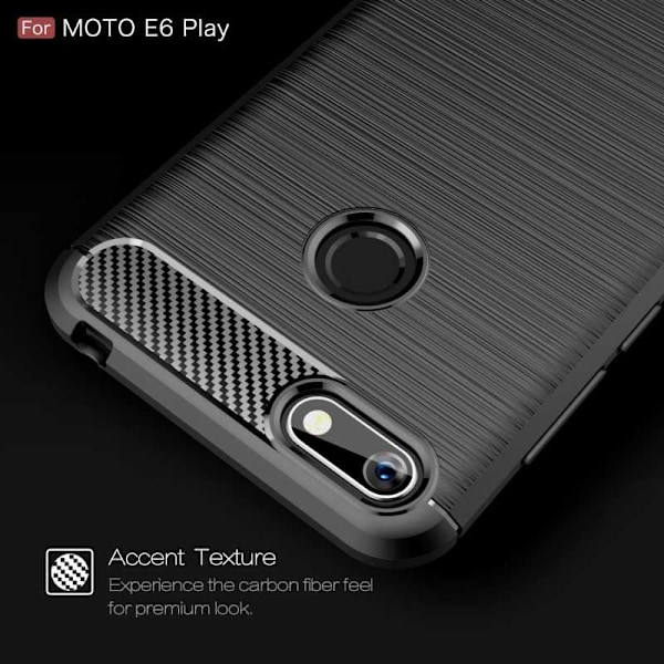 Motorola Moto E6 Play Shockproof Shell SlimCarbon Black