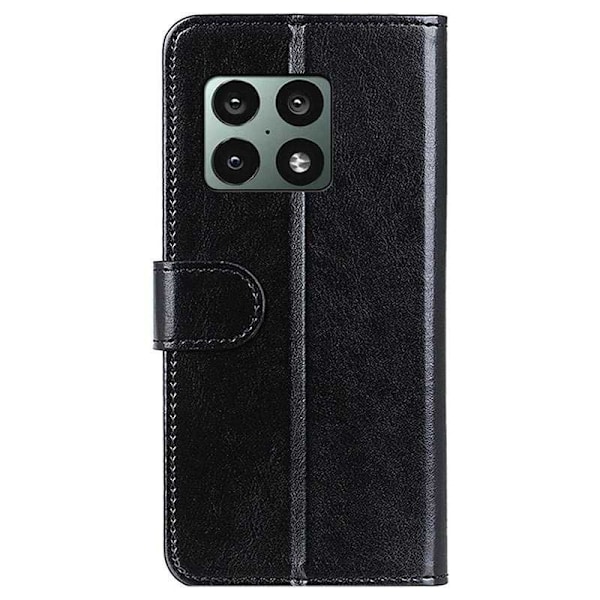 OnePlus 10 Pro Wallet Case PU Læder 4 RUMMET Black