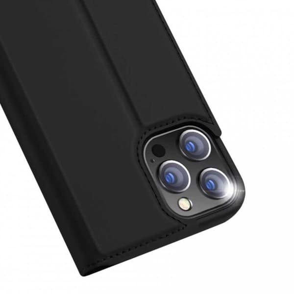 iPhone 13 Pro Max Flip Case Smooth -korttipaikka Black