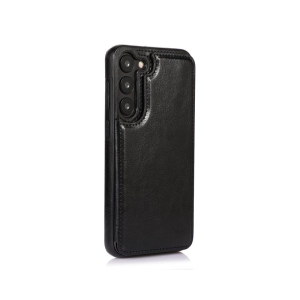 Samsung A15 5G stødsikker dækselkortholder 3-POCKET Flippr - Sort Black