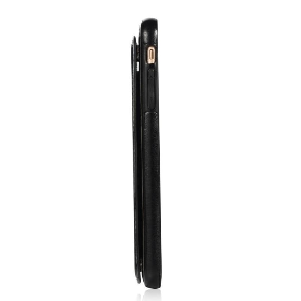 iPhone 6 / 6S Støtsikker deksel kortholder 3-POCKET Flippr V2 Black