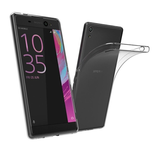 Xperia XA1 Stöttåligt Genomskinligt Skal Simple Transparent