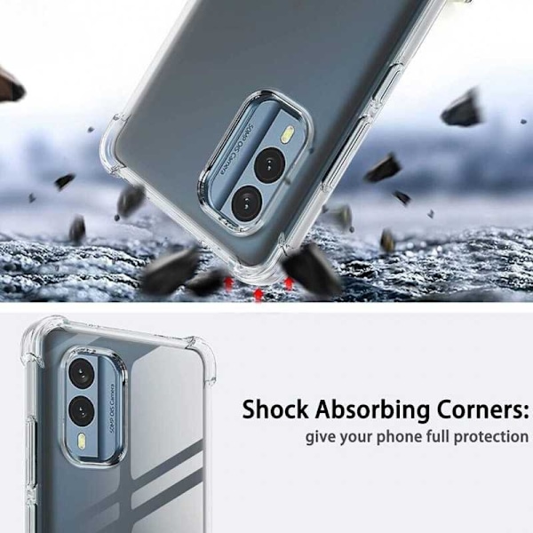 Nokia C32 stødabsorberende silikonetui Shockr