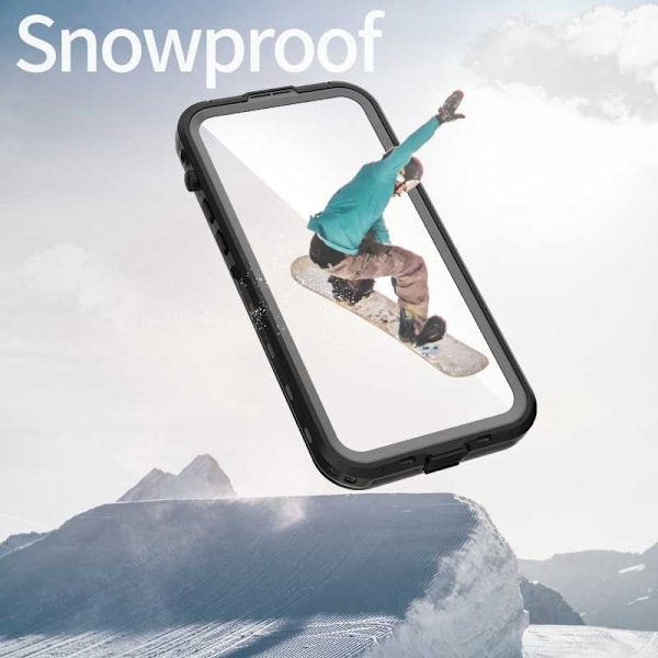 iPhone 15 Pro Max Heltäckande Vattentät Premium MagSafe Skal Transparent