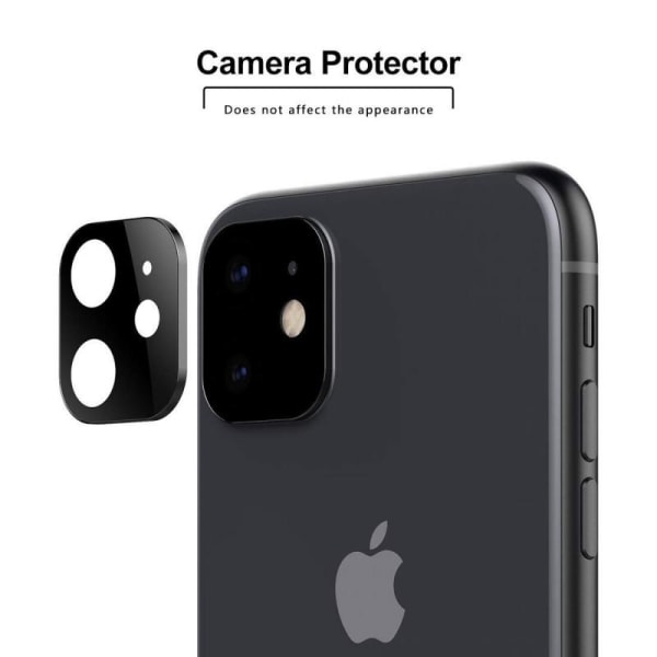 iPhone 11 Pro herdet glass kamera beskyttelse 9H Svart