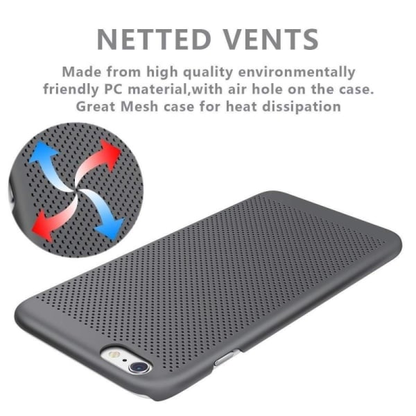 iPhone X Støtdempende Ultratynn gummibelagt Case Breeze Svart