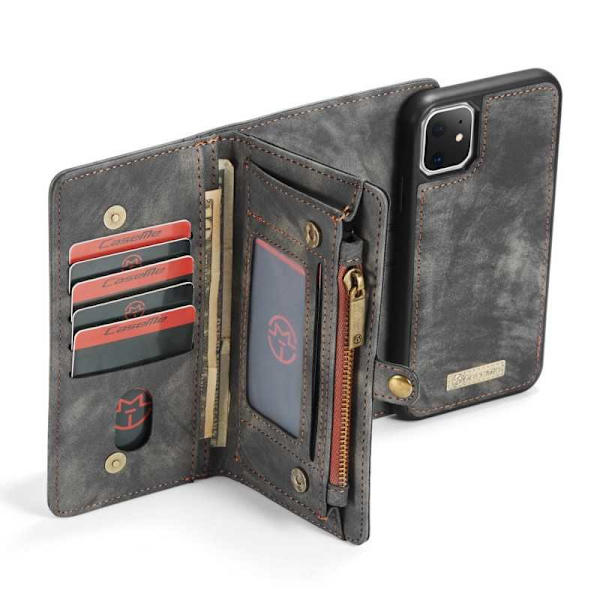 iPhone 12 Mini Plånboksfodral Multi-Slot 13-FACK Svart