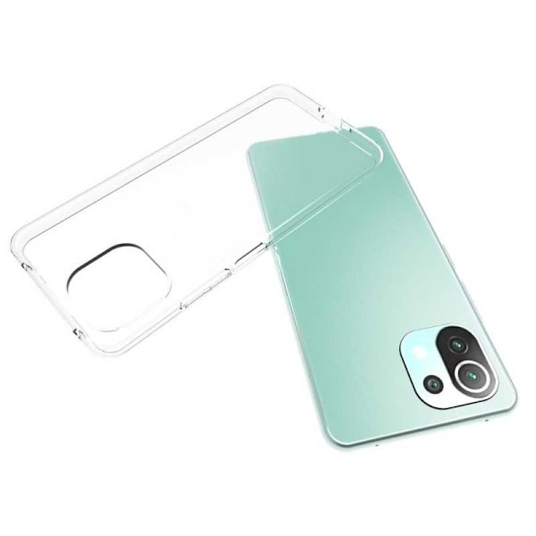 Xiaomi Mi 11 Lite stødabsorberende blødt etui Enkelt Transparent