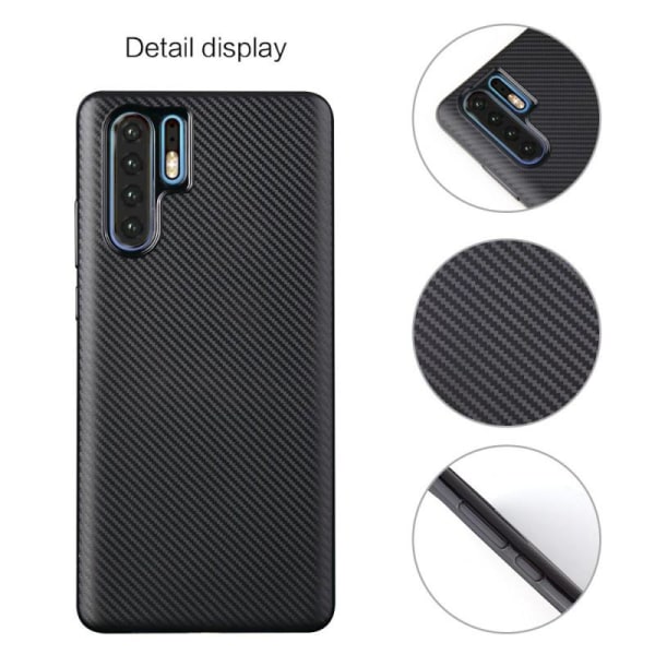 Huawei P30 Pro stødsikkert cover FullCarbon V2 Black