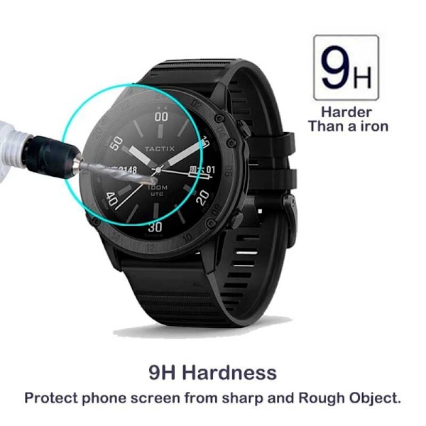 2-PAK Garmin Tactix Delta Sapphire Hærdet glas 0,2 mm 9H 2,5D Transparent