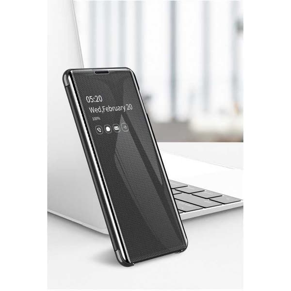Samsung S8 Smart Flip Case Clear View Seisova V3 Rocket Black