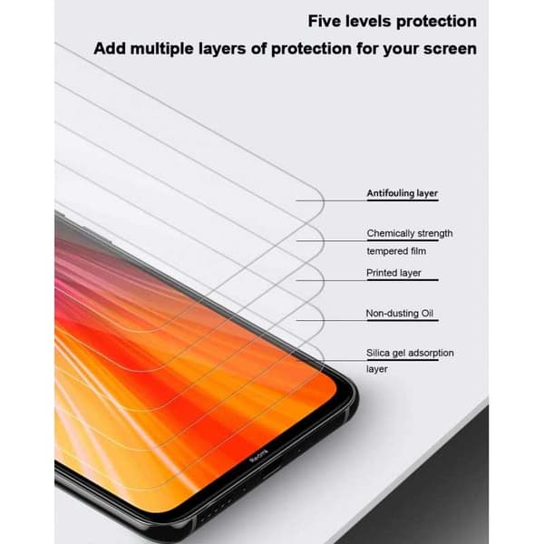 Xiaomi Redmi Note 8 Pro Härdat Glas 0.26mm 9H Fullframe Transparent