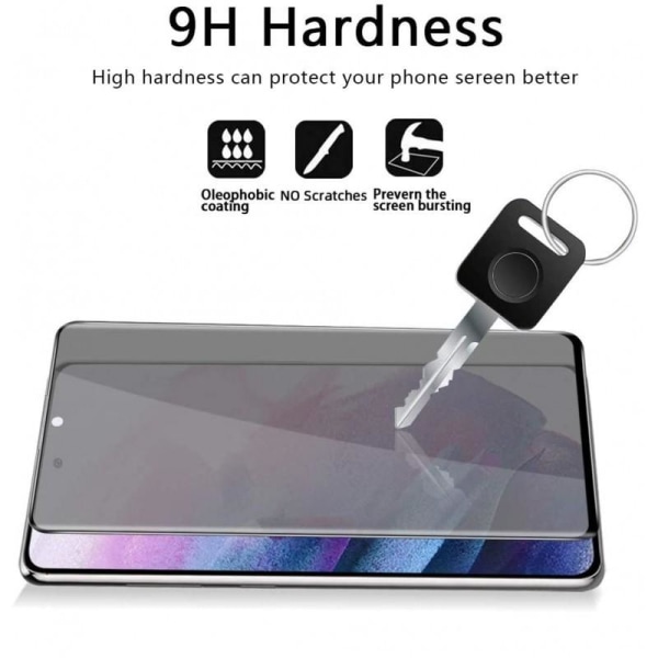 Samsung A54 5G Privacy Hærdet glas 0,26mm 2,5D 9H Transparent