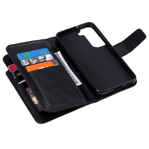 Samsung S23 Plus praktisk lommebokveske med 12-Pocket Array V4 Black