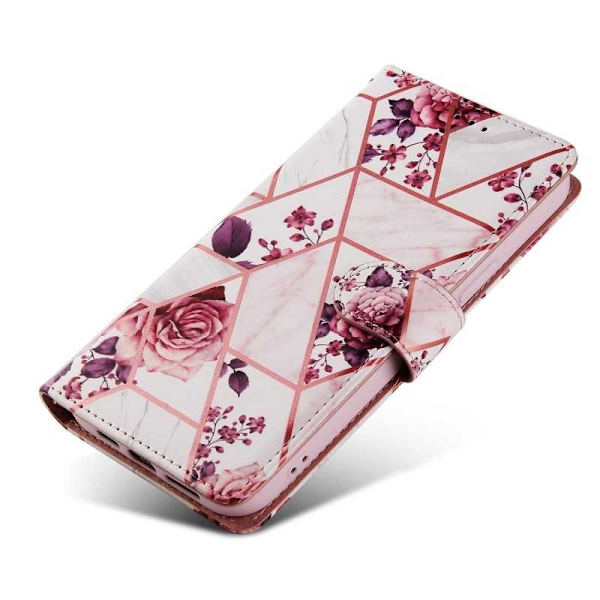 iPhone 12 Mini Trendy Pung-etui Sparkle 4-RUMMET Pink