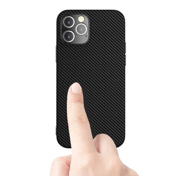 iPhone 14 Pro Stöttåligt Skal FullCarbon V2 Svart
