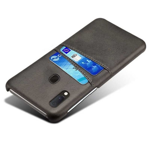 Samsung A20e stødabsorberende kortholder Retro V2 Black